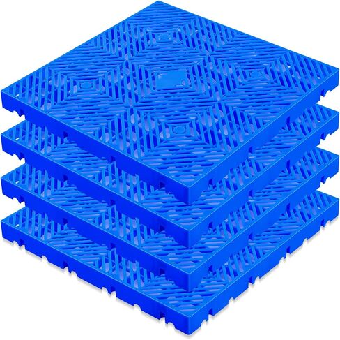2 Pcs Plastic Pallets Splicable Breathable Grid Floor Ventilation Pallet Lightweight Waterproof HDPE Wear Resistant Storage Pad for Supermarket Garage Basement (23.62 x 11.81 x 1.18 Inch) in Saudi Arabia