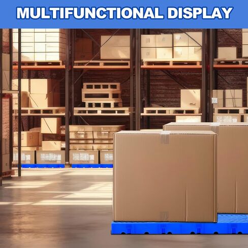 2 Pcs Plastic Pallets Splicable Breathable Grid Floor Ventilation Pallet Lightweight Waterproof HDPE Wear Resistant Storage Pad for Supermarket Garage Basement (23.62 x 11.81 x 1.18 Inch) in Saudi Arabia