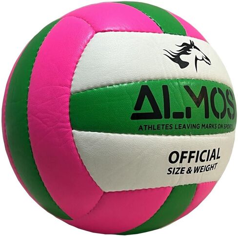 Almos Training Volleyball | Green/Turquoise | Indoor Outdoor Volleyballs Sports Training Game Play Ball for Professionals| Adult | Official size in Saudi Arabia