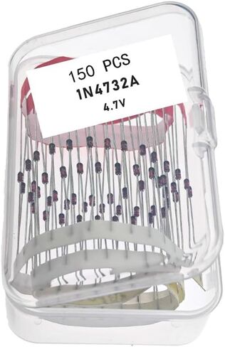 1N4732A, 1N4732a, 4.7V 1N4732A, 4.7V 1N4732a, 1N4732A 4.7V, 1N4732A Diode, Axial Diodes 1 Watt 4.7 Volt 4.7V (150 Pcs) in Saudi Arabia