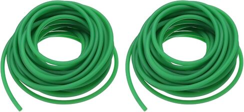 uxcell 2 Pcs Polyurethane Round Belts 5mm Dia, 10M (33ft) Length PU Polyurethane Belt for Drive Transmission (Rough Surface, Green) in Saudi Arabia