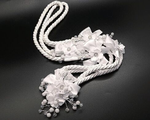 Lassos Boutique Ivory White Wedding Lasso Rope Traditional Lazo Cord (White) in Saudi Arabia