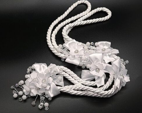 Lassos Boutique Ivory White Wedding Lasso Rope Traditional Lazo Cord (White) in Saudi Arabia