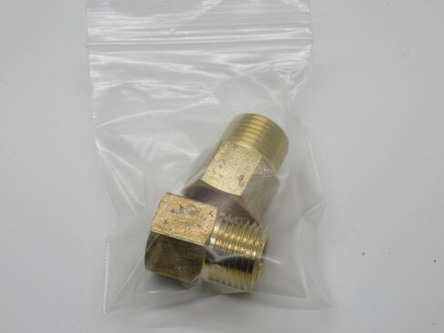 Brass Reducing Adapter, 1/4" NPT Male X 1/2" NPT Female, (2 Pack) in Saudi Arabia