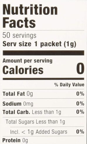 Stevia In The Raw 50 Count Box (Pack of 1) , 1.75 ounce each in Saudi Arabia