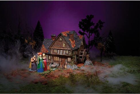 Department 56 Hocus Pocus Village The Sanderson Sister's Cottage Lit Building, 6.61 Inch, Multicolor in Saudi Arabia