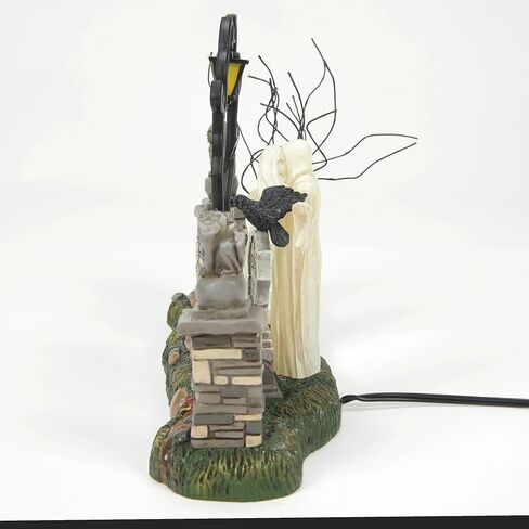 Department 56 Village Collection Accessories Halloween Spiritual Guidance Cemetary Gate Lit Figurine, 6.2 Inch, Multicolor in Saudi Arabia