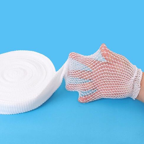 Tubular Bandage Wound Dressing Elastic Mesh Net, Tubular Stretch Elastic Gauze Bandage Retainer for Fingers, Toes, 10 Yards (Size 1) in Saudi Arabia