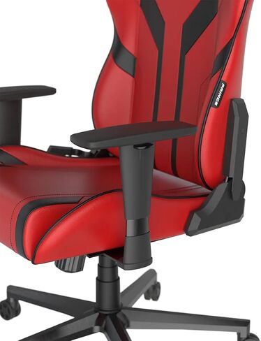 DXRacer P Series Gaming Chair, Premium PVC Leather Racing Style Office Computer Seat Recliner with Ergonomic Headrest and Lumbar Support (Black & White) in Saudi Arabia