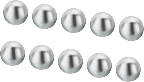 PATIKIL M3x0.5mm Ball Nuts Knob, 50 Pack Carbon Steel Drilling Ball Caps Blind Hole Handle Nut Decoration for Furniture Lamp or DIY Project, Silver Tone in Saudi Arabia
