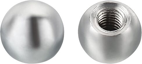 PATIKIL M3x0.5mm Ball Nuts Knob, 50 Pack Carbon Steel Drilling Ball Caps Blind Hole Handle Nut Decoration for Furniture Lamp or DIY Project, Silver Tone in Saudi Arabia