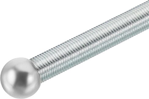 PATIKIL M3x0.5mm Ball Nuts Knob, 50 Pack Carbon Steel Drilling Ball Caps Blind Hole Handle Nut Decoration for Furniture Lamp or DIY Project, Silver Tone in Saudi Arabia