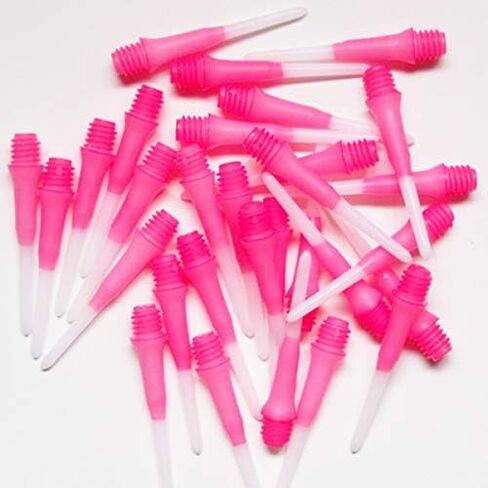 LSTYLE Dart Tips: Original Lippoint - Soft Tip Dart Points - 2BA Thread - Regular Length - 2 Tone Pink 2 Pack in Kuwait