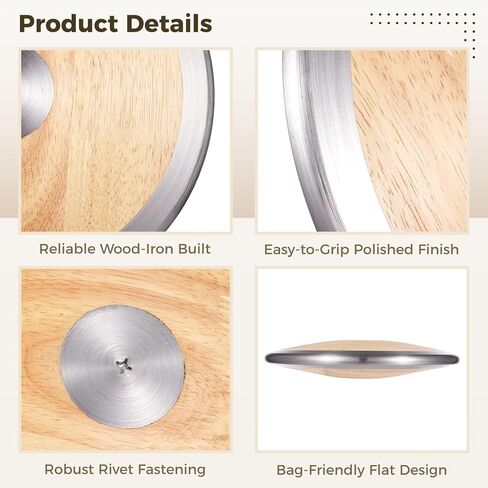 Wood Discus 1.6 kg with Steel Rim for High School Boys in Saudi Arabia