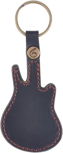 Leather Guitar Picks Case Guitar Pick Holders with Keyring Guitar Plectrums Bag for Guitar Pick Bag with 5Pcs Plectrums Gift,Black in Saudi Arabia