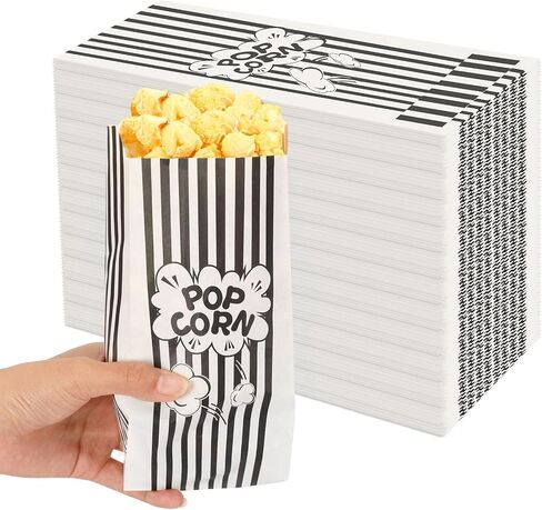 Popcorn Boxes, DECYOOL 30 Movie Night Popcorn Paper Buckets 7.88 Inches Tall Large & Holds 46Oz Capacity Popcorn Bags Individual Servings for Home,Carnival Party, Supplies in Kuwait