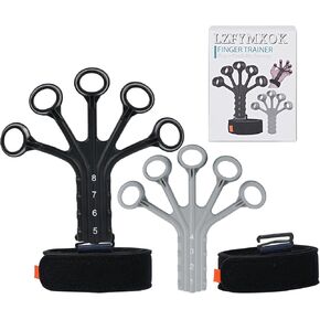 Grip Strength Trainer,Gripster, 2 Pcs Hand Gripper Strengthener, 8-Gear Strength Adjustment, Used to Exercise Finger Strength, Flexibility and Physical Recovery of Hands.