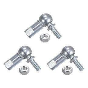 3 Pcs CS10 Angle Ball Joint - [M6 Right Hand Thread] A3 Steel Ball Socket Universal Joints for Automotive, Hinged Door