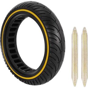 RUTU 8.5x2 Inch Solid Tire for Xiaomi m365 Electric Scooter for m365 pro/gotrax gxl V2/gotrax XR, 50/75-6.1 Scooter Wheels 8 1/2'' Front or Rear Replacement Solid Tires, Red 2 Pack