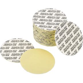 PATIKIL 40mm/1.56inch Foam Lid Liner, 100 Pack PS Foam Resistant Tamper Pressure Sensitive Seal With Dustproof Paper Back for Bottle Cap Liners Seals