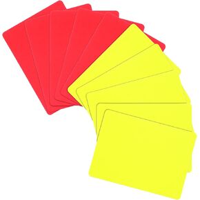 Toyvian 10pcs Professional Referee Cards Soccer Red Cards Yellow Cards Soccer Referee Cards Red Yellow Judge Cards Referee Accessory Soccer Referee Card for Sport Competition