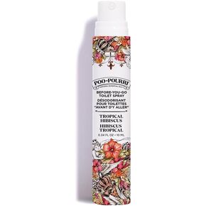 Poo-Pourri Before-You-Go Toilet Spray, Tropical Hibiscus, Travel Size 10 mL - Hibiscus, Apricot and Citrus