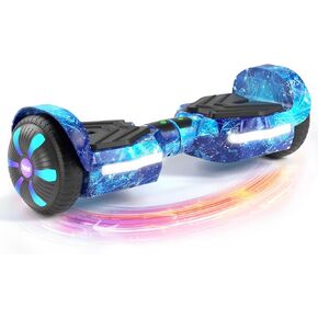 SIMATE Scooter, Bluetooth Speakers and LED Light-Up Wheels, APP Control, Dual 250W Motors, 8.5 mph Max Speed & 8.5 Miles Max Range, Gifts for Kids Adults Girls Boys