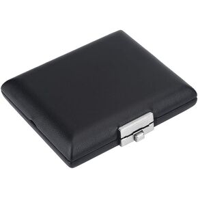 PU leather cover black bassoon container box case with slots for 3 pieces of reedWind instrument accessories