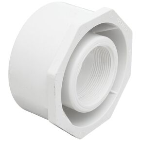 Flowline LM52-3410 PVC Reducer Bushing, 4" Slip x 2" NPT Thread