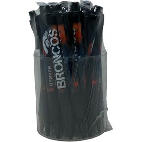 NFL Denver Broncos 24-Pack Tub Retractable Click Pens- Great Stocking Suffers and Party Favors