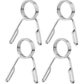 Barbell Clamps, 2 Inch Stainless Steel Barbell Weight Clips Fitness Bar Collars Weight Lifting Dumbbell Weight Bar Clamps for Gym Equipment Strength Training Accessories