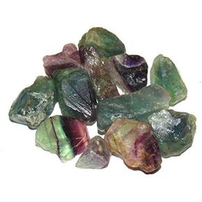 Crystal Collection Natural Rough Rainbow Fluorite (1 Pound)