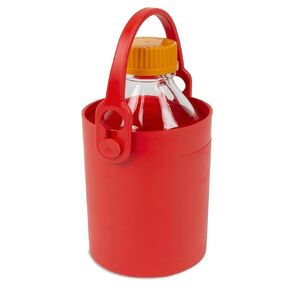 Safety Bottle Carrier, 1.5 Liter Capacity, Red
