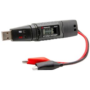 Triplett VDL48 DC Voltage USB Datalogger - Monitors Single Channel DC Voltage (48V max)