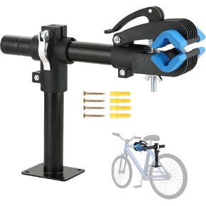 NATGAI Bike Repair Stand, Bench Mount Bike Repair Stand Bicycle Maintenance Rack Workstand, Adjustable Removable Home Bicycle Maintenance Stand for Road Mountain Bikes