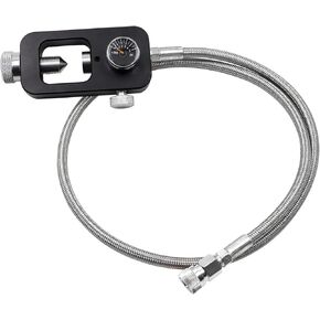4500 psi HPA Tank Filling Adapter Charging System, Paintball Scuba Fill Station, High-Pressure Valve Scuba Tank Adapter, PCP Paintball Filling Air Hose, Compatible with Standard K/J/H-Valve