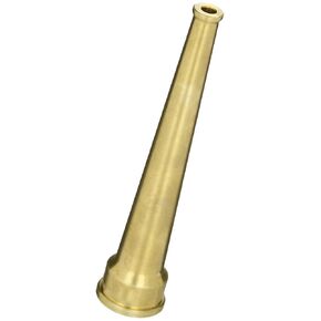 Dixon Valve & Coupling BN6 Brass Fire Equipment, Plain Hose Nozzle, 3/4" GHT, 6" Length, 1/4" Orifice