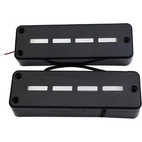 Guyker Bass Pickups Ceramic Bridge + Neck 4 String Electric Bass Pickups