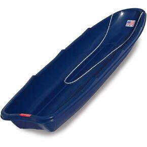 Flexible Flyer Winter Trek Large Pull Sled for Adults. Plastic Toboggan for Snow Sledding, Ice Fishing, Work, Blue, 66 x 20 x 6 inches