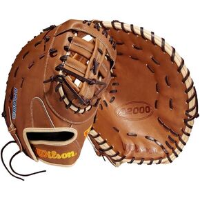 Wilson 2023 A2000 A Chidester Game Model with SuperSkin WBW101017125 Fastpitch First Base Mitt