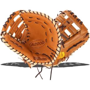 Wilson 2023 A2000 A Chidester Game Model with SuperSkin WBW101017125 Fastpitch First Base Mitt-Left Hand Throw