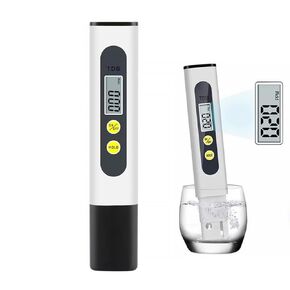 جهاز اختبار جودة المياه الرقمي TDS Meter لنظام RO-RODI لمياه الشرب وأحواض السمك والزراعة المائية، نطاق قياس 0-9990 جزء في المليون، زيادات 1 جزء في المليون، دقة القراءة 2%