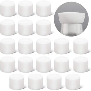 20 Pieces Foam Stopper Plastic Foam Plug 50mm Openings for Tubes and Flasks, Beer Making, Yeast Starter