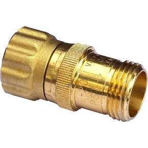 15 psi Water Pressure Reducer Regulator for Drip Tape, 3/4 inch Hose Thread, 125 psi Max Inlet Pressure, Lead-free Brass, Low Flow Rate, Qty: 1