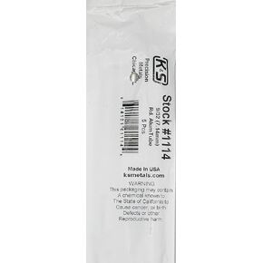 K&S K & S Precision Metals 1112 Round Aluminum Tube, 7/32" OD x 0.014" Wall x 36" Long, 6 Pieces, Made in The USA