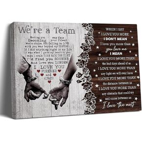 Balgardekor Love Is Patient Love Is Kind Painting Canvas Love Wall Art Wedding Gift Wedding Decor Anniversary Couple Lover Canvas Valentine's Day Decor Living Room Bedroom (1, Love, 12 x 16 Inches)
