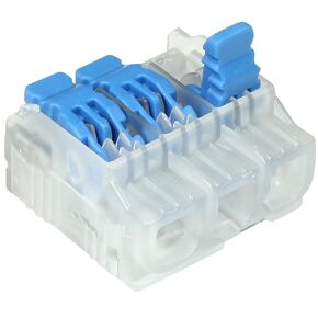IDEAL Electrical 30-05L23 In-Sure Lever Wire Connector 3-Port, 50/Bag