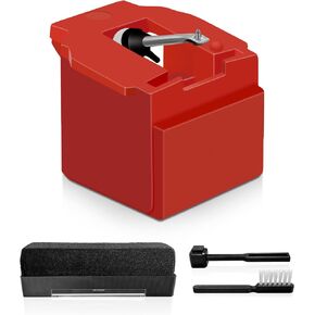 ATN91R Replacement Stylus Compatible with Audio-Technica ATN91R AT91 Replacement Conical Turntable Stylus, Diamond Record Player Needles with Stylus Cleaning Brush
