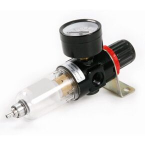 Air Filter and Pressure Regulator with Water Trap, Ideal to use in Compressor and pneumatic tools, NPT 1/4", 0-150 psi, AFR2000 - FLUIDTEC