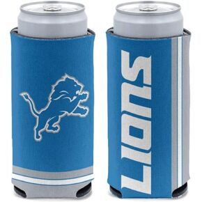 WinCraft NFL Detroit Lions Slim Can Cooler, Team Colors, One Size